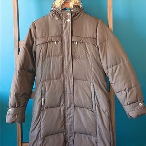 Michael Kors brown down jacket.